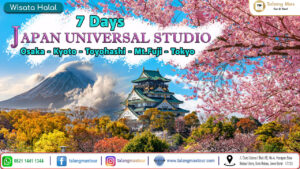 Paket Japan Universal Studio 7D6N, Osaka, Kyoto, Toyohashi, Gunung Fuji, Tokyo