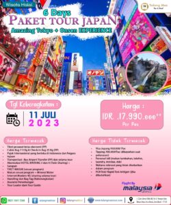 Paket Wisata Tour Japan Amazing Tokyo dan Onsen Experience 6 Hari 4 Malam
