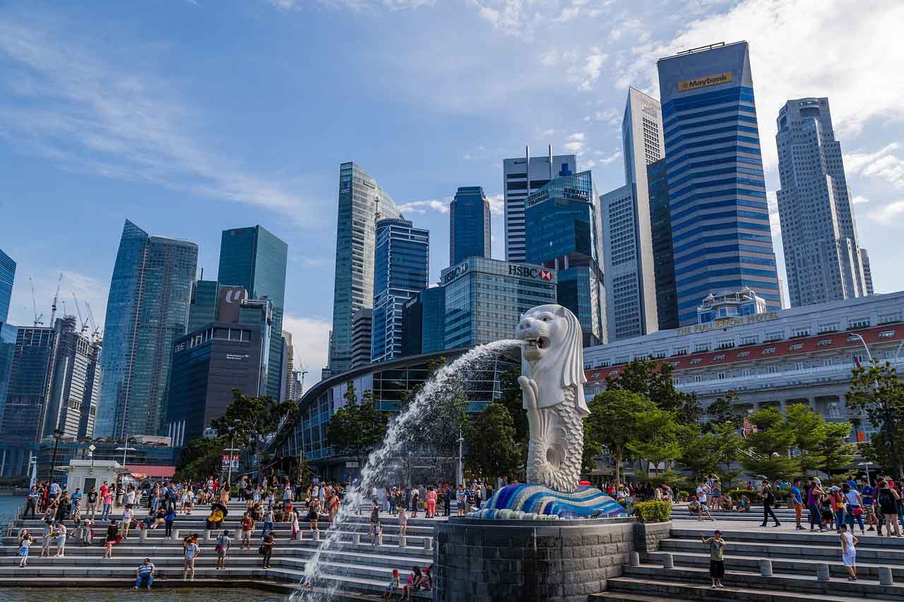 Tempat Bersejarah di Singapura Merlion Park