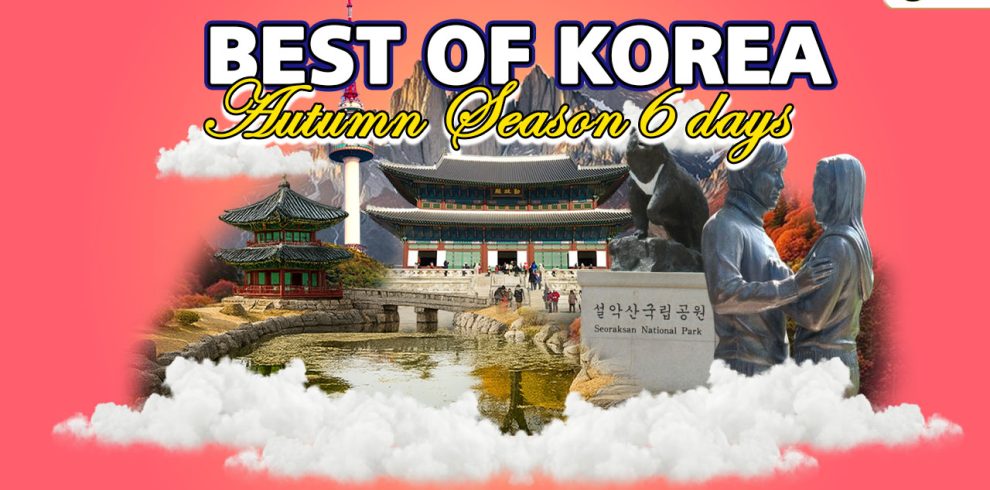 Paket Wisata Korea Musim Gugur 6 Hari: Seoul, Nami Island, dan Mt. Seorak