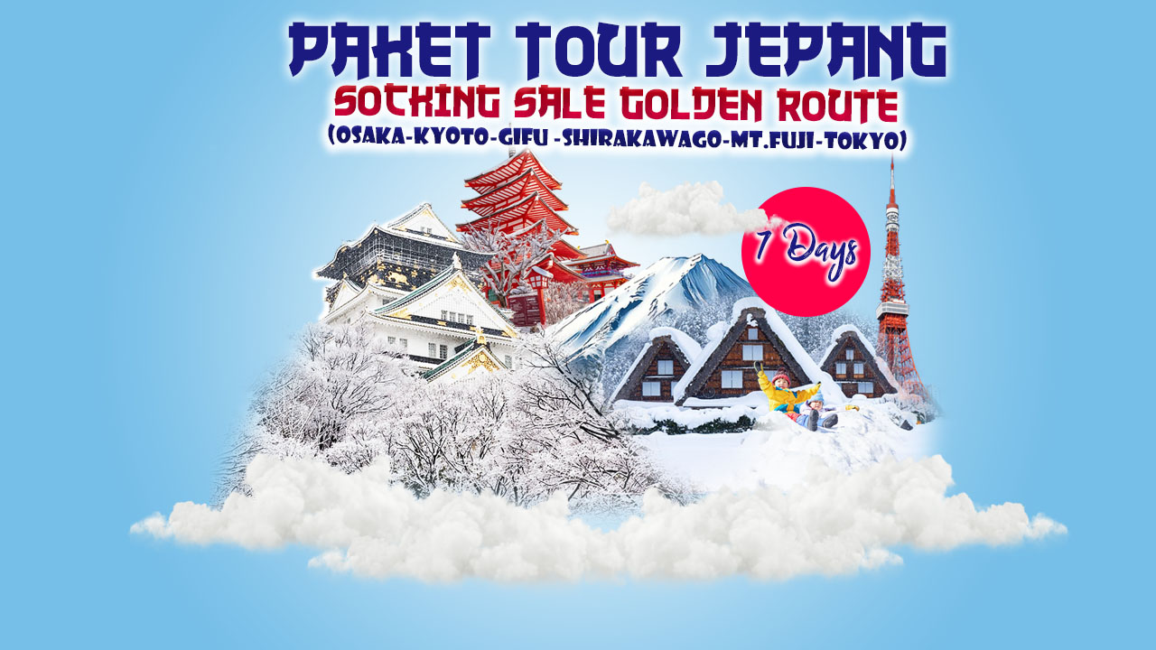 Paket Wisata Jepang 7 Hari: Shocking Sale Golden Route Jepang + Shirakawago Bersama Talang Mas Tour and Travel