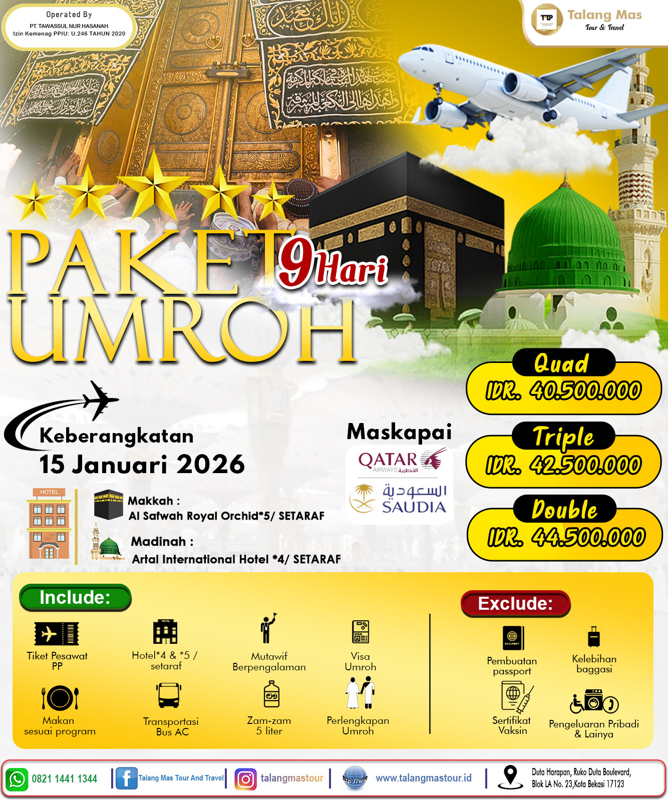 Paket Umroh Januari 2026