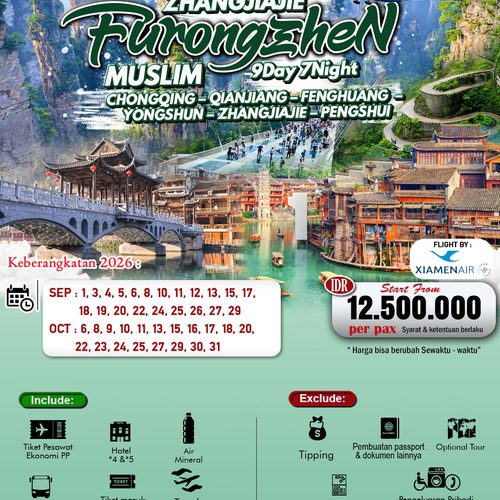 Wisata Halal Zhangjiajie Furongzhen Muslim